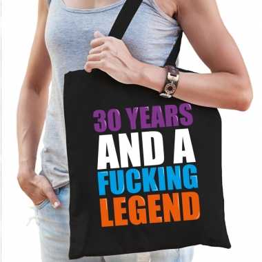 30 year legend 30 jaar legende cadeau tas zwart voor dames