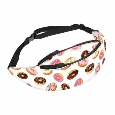 Donut print heuptasje buideltasje 25 x 15 cm