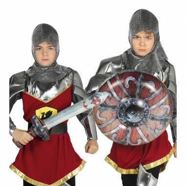 Opblaasbaar ridder zwaard en schild voor kinderen