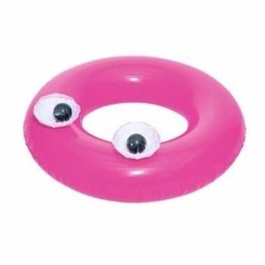 Opblaasbare zwemband roze 91 cm voor volwassenen