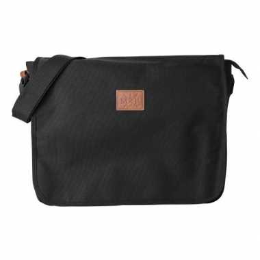 Schoudertas/aktetas/werktas zwart 59 x 39 cm