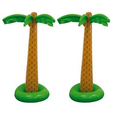Set van 2x stuks opblaasbare palmboom/bomen 180 cm