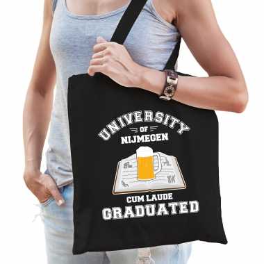 Studenten verkleed tas zwart university of nijmegen voor dames