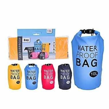 Zwarte waterdichte tas 10 liter