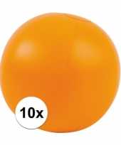 10x opblaasbare strandbal oranje 30 cm