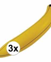 3x opblaasbare banaan bananen 80 cm