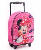 Minnie mouse handbagage reiskoffer trolley 31 cm voor kinderen