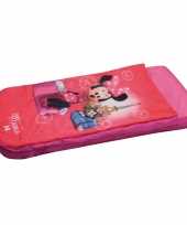 Minnie mouse opblaasbaar bed met dekbed 150 x 90 cm