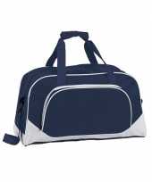 Navy blauwe sporttas 42 cm