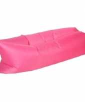 Opblaasbaar loungebed luchtbed roze 220 x 70 cm