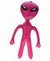 Opblaasbare alien roze 64 cm