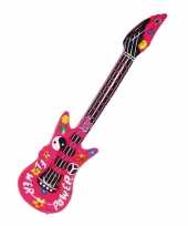 Opblaasbare flower power gitaar