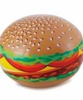 Opblaasbare hamburger strandbal 61 cm