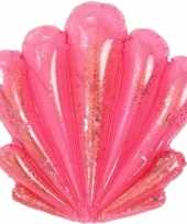 Opblaasbare roze schelp 73 cm decoratie speelgoed