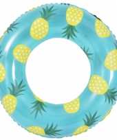 Opblaasbare zwembad band ring ananas 90 cm