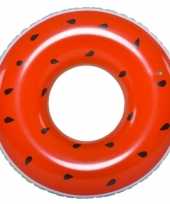 Opblaasbare zwembad band ring watermeloen 125 cm