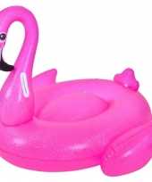 Opblaasbare zwembad luchtbed ride on dieren flamingo 110 x 102 x 86 cm