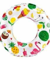 Opblaasbare zwemband met tropische print 51 cm