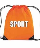 Oranje sport rugtasje gymtasje kinderen