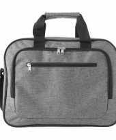 Schoudertas aktetas werktas grijs 40 x 30 cm