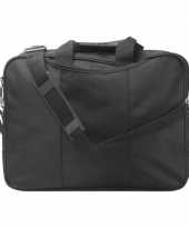 Schoudertas aktetas werktas zwart 37 x 29 cm