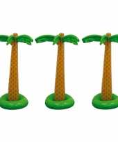 Set van 3x stuks opblaasbare palmboom bomen 180 cm