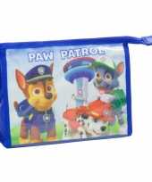 Toilettas paw patrol blauw 21 5 cm voor kinderen