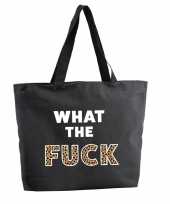 What the fuck shopper tas zwart 47 cm